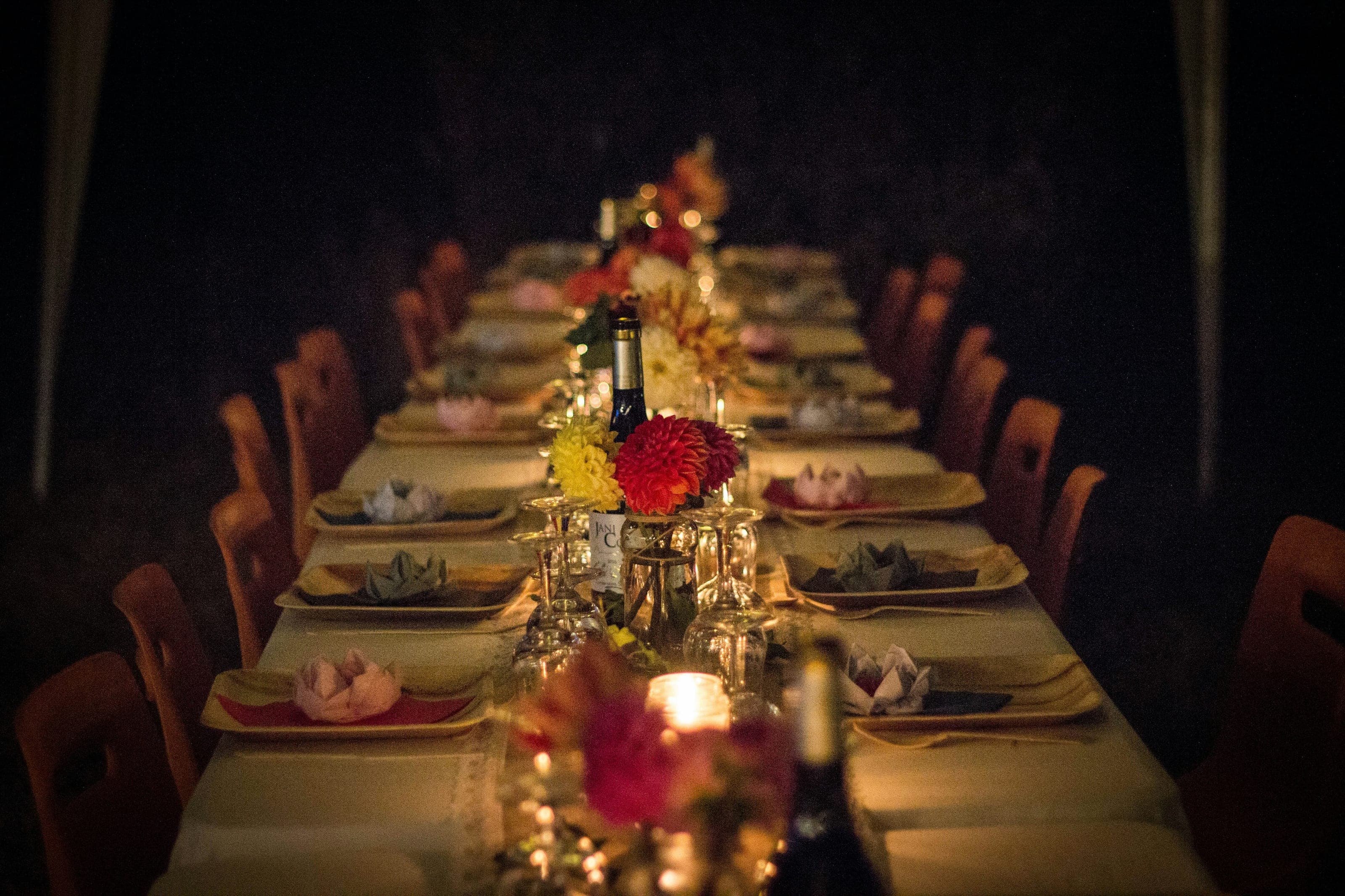 EPICUREAN — Private chef dinner / intimate table setting